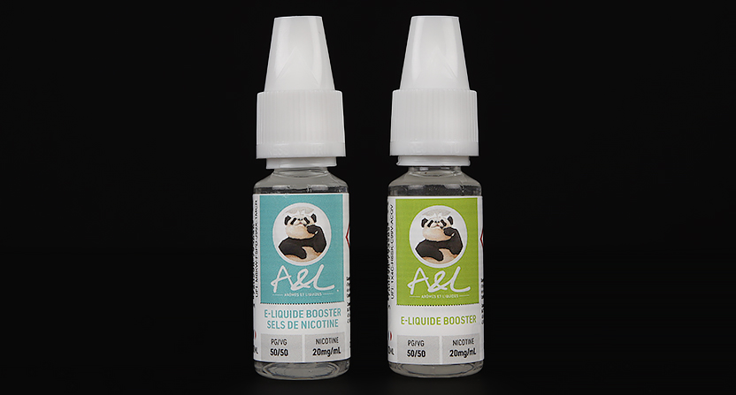 Deux flacons e-liquides A&L